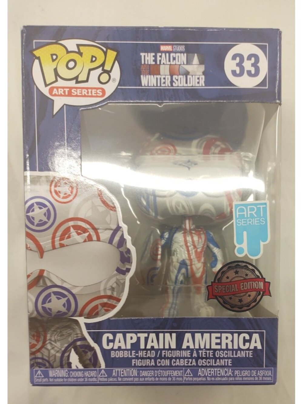 Funko Pop Captain America 33 Art Series Special Edition Marvel